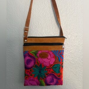 Embroidered Crossbody Bag